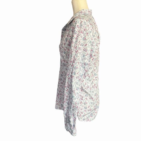 Frank And Eileen Barry Tailored Button Up Top Women's Floral Large Bohemian Boho - Picture 4 of 10